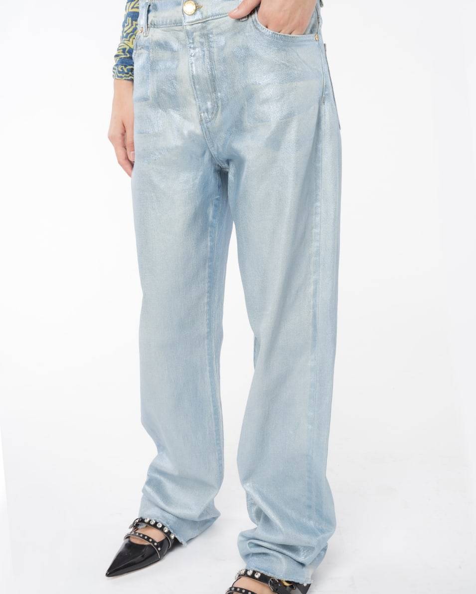 Pinko Jeans Straight Shining Denim 50% Rabatt für begrenzte Zeit
