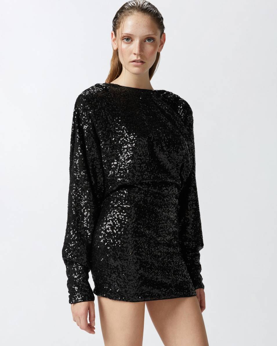 Pinko Elegantes Minikleid mit Pailletten Fabrikverkauf