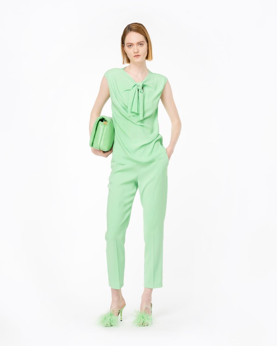 Pinko Top aus Seidenmix mit Schleife Valentinstagsangebot