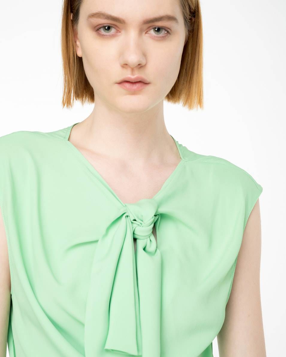 Pinko Top aus Seidenmix mit Schleife Valentinstagsangebot