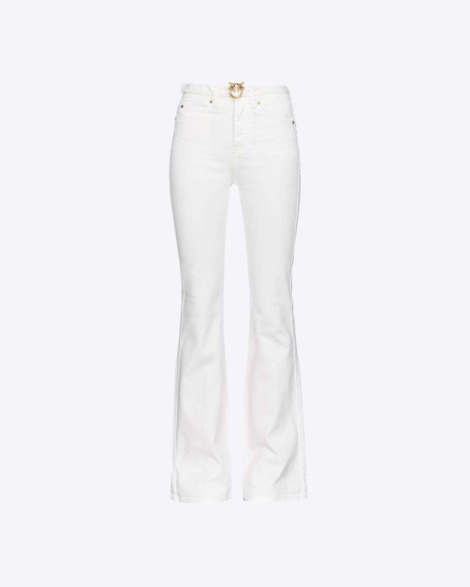 Pinko Ausgestellte Hose Bull Stretch mit Gürtel Top Angebot