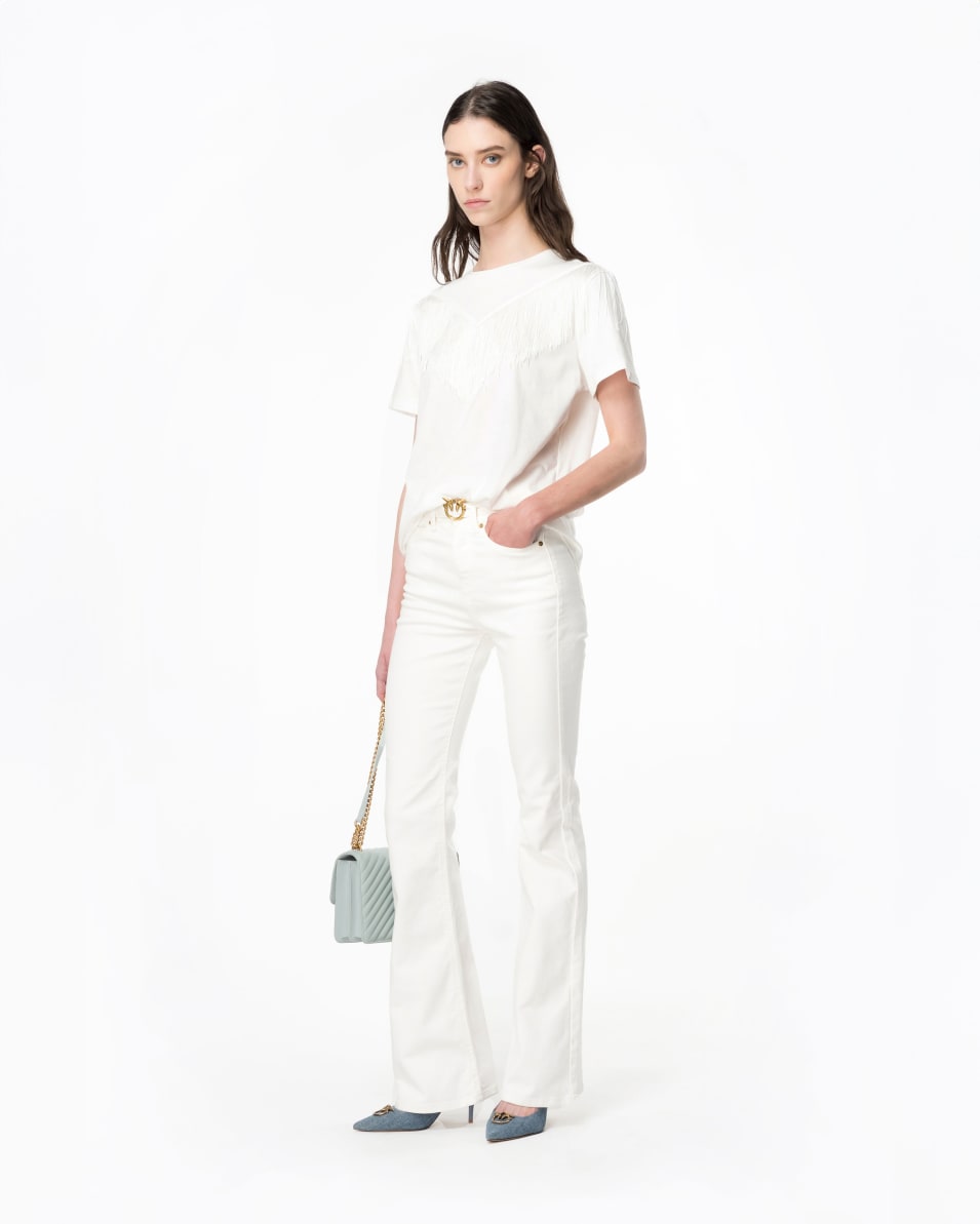 Pinko Ausgestellte Hose Bull Stretch mit Gürtel Top Angebot