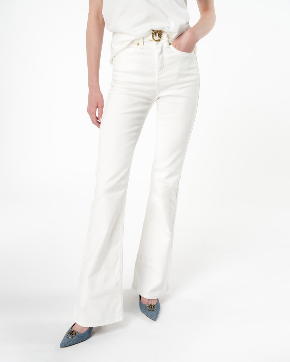 Pinko Ausgestellte Hose Bull Stretch mit Gürtel Top Angebot