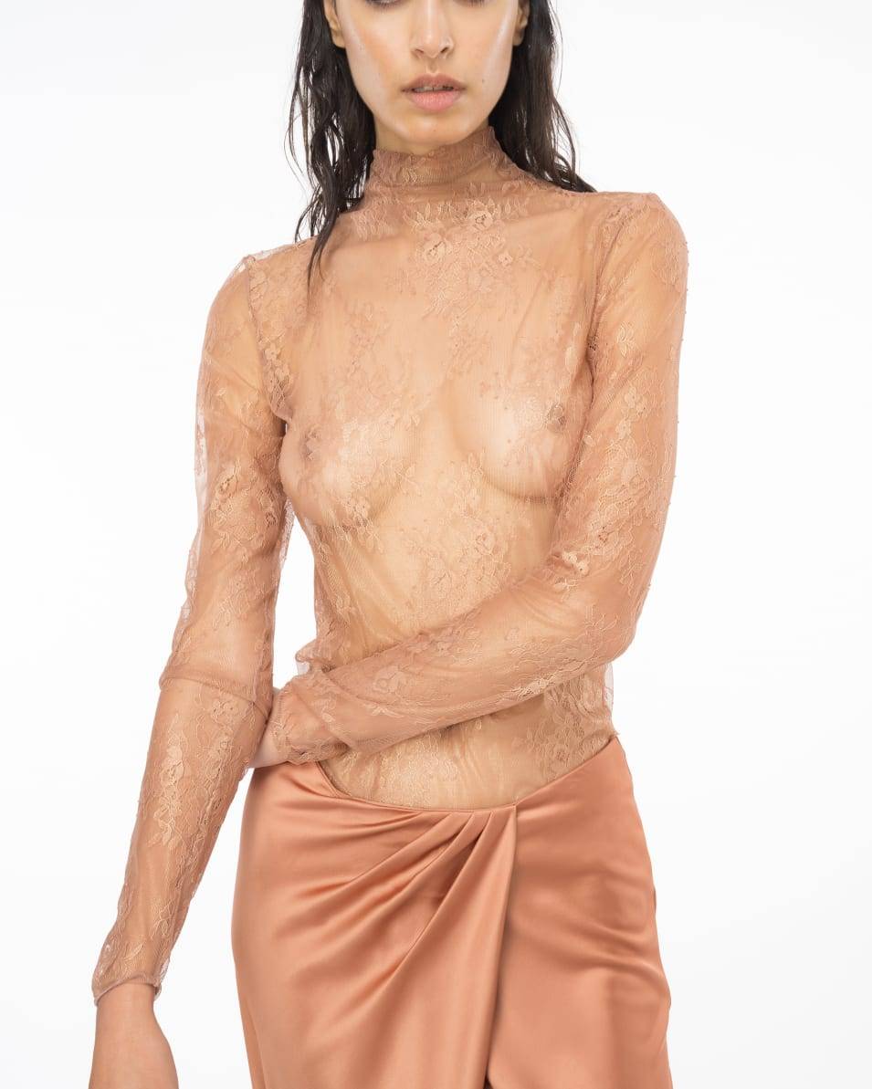 Pinko Pullover aus Metallic-Spitze Sonderangebote