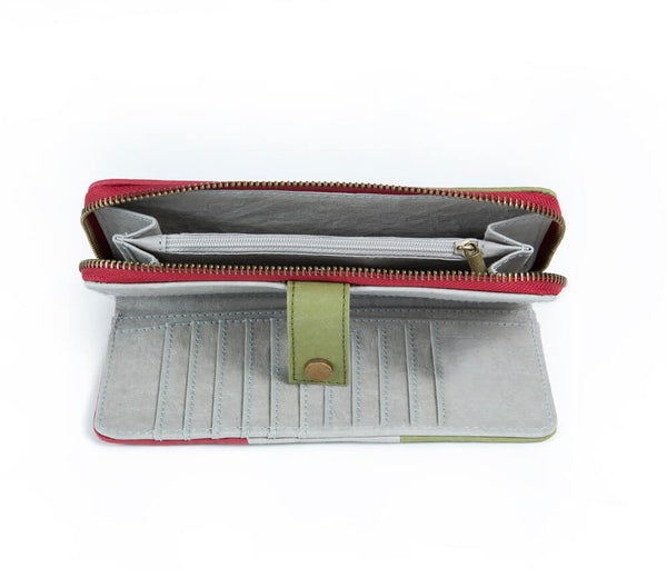 Papero NEU PAPERO leichtes Papier Wallet Damen CAT mit integriertem RFID Schutz und Münzfach Versandkostenfrei