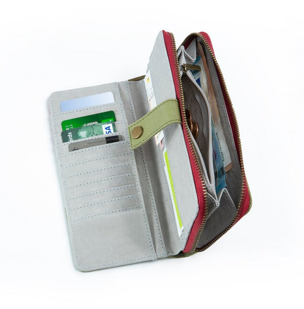 Papero NEU PAPERO leichtes Papier Wallet Damen CAT mit integriertem RFID Schutz und Münzfach Versandkostenfrei