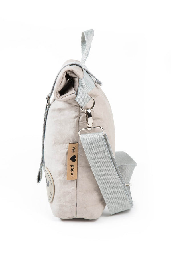 Papero PAPERO Lunchbag Handtasche aus Papier RACOON Pausenbrot vegan nachhaltig Weihnachtsangebot