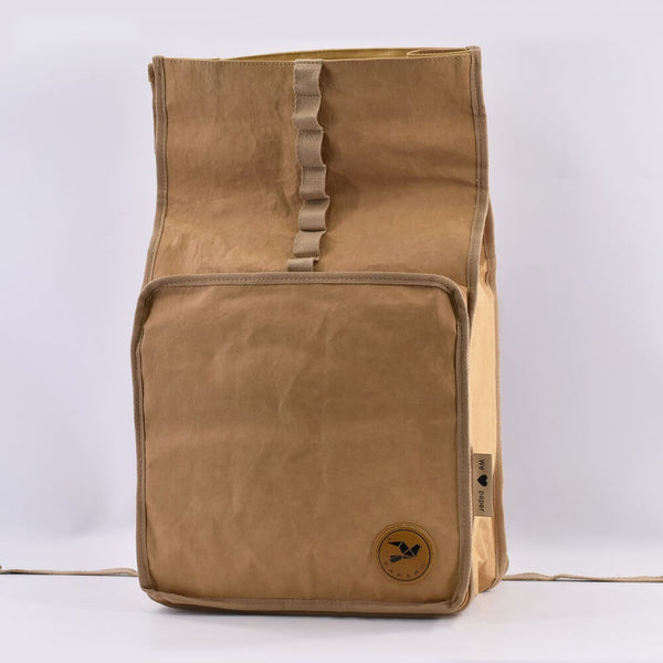 Papero PAPERO Rucksack LIZARD 21 L PRAKTISCH aus waschbarem Kraft Papier leicht, reißfest und wasserfest nachhaltig Heißer Verkauf