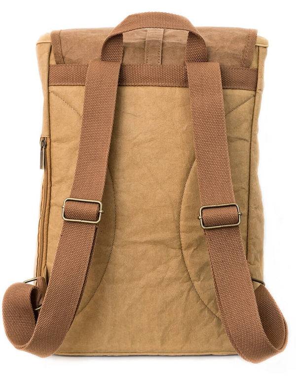 Papero PAPERO Rucksack OWL aus Kraft Papier 13 L leicht, reißfest und wasserfest vegan, nachhaltig Top Angebot