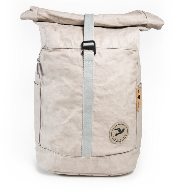 Papero PAPERO Rucksack YETI 28 L aus waschbarem Kraft Papier leicht, reißfest und wasserfest nachhaltig Neueste Mode
