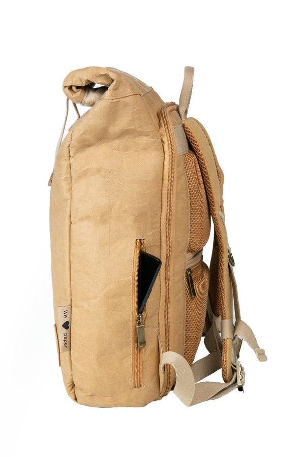 Papero PAPERO Rucksack YETI PRO EDITION 26 L DURCHDACHT aus Kraftpapier leicht, reißfest und wasserfest nachhaltig Online Outlet