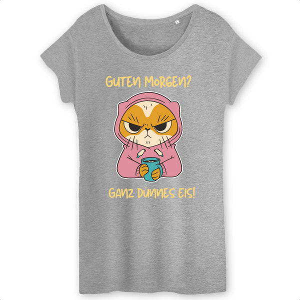 Papero T-SHIRT - BIO- Cat Guten Morgen, dünnes Eis - Damen Tägliche Deals
