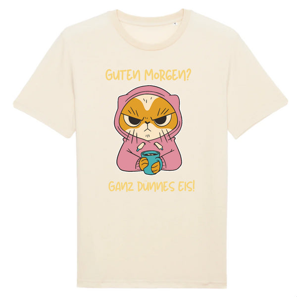 Papero T-SHIRT - BIO- Cat Guten Morgen, dünnes Eis - HERREN Sonderangebote