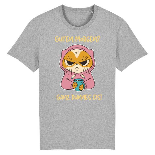 Papero T-SHIRT - BIO- Cat Guten Morgen, dünnes Eis - HERREN Sonderangebote