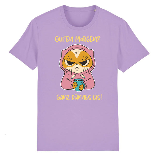 Papero T-SHIRT - BIO- Cat Guten Morgen, dünnes Eis - HERREN Sonderangebote