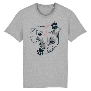 Papero T-Shirt - BIO- Dog + Cat Heartbeat - Herren Kostenlose Rückgabe