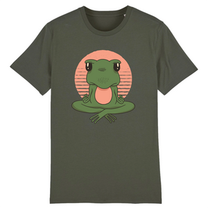 Papero T-Shirt- BIO- FROSCH YOGA VINTAGE- Herren Nur für heute