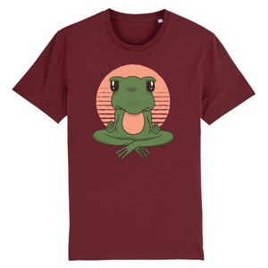 Papero T-Shirt- BIO- FROSCH YOGA VINTAGE- Herren Nur für heute