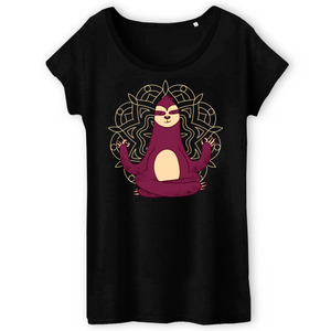 Papero T-Shirt - BIO- MEDITATION SLOTH - Damen Rabatte dieses Monats