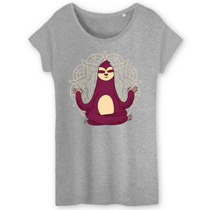 Papero T-Shirt - BIO- MEDITATION SLOTH - Damen Rabatte dieses Monats