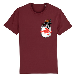 Papero T-Shirt - BIO- Pocket Racoon - Herren im Angebot
