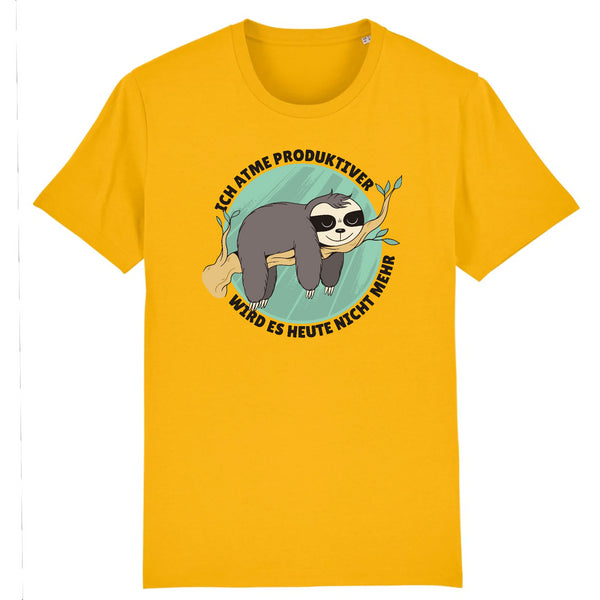 Papero T-SHIRT - BIO- Sloth Ich Atme produktiver - HERREN Blitzverkäufe