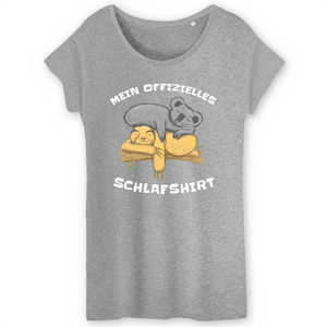 Papero T-SHIRT - BIO- Sloth Sleep3- Damen Fabrik Onlineshop