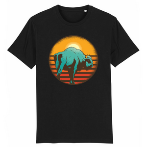 Papero T-Shirt - BIO- vintage-sunset-bison - Herren Online Shopping