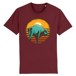Papero T-Shirt - BIO- vintage-sunset-bison - Herren Online Shopping