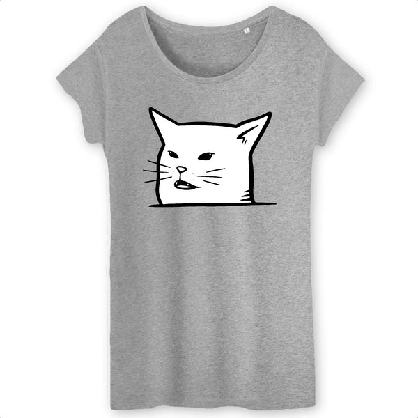 Papero T-SHIRT - BIO- White Cat - Damen Cyber Monday