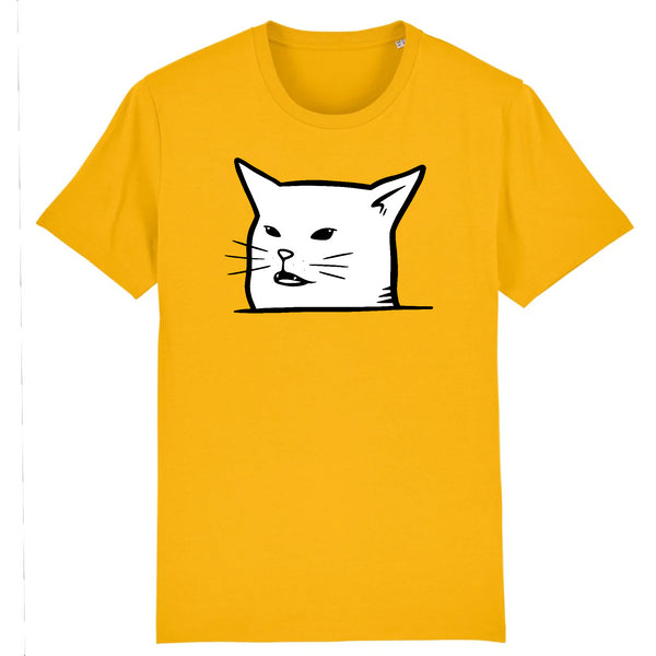 Papero T-SHIRT - BIO- White Cat - HERREN Weihnachtsangebot