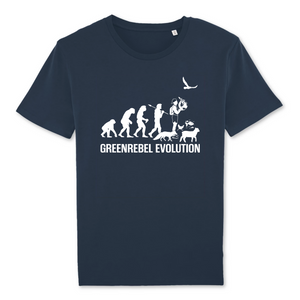 Papero T-Shirt- BIO - Greenrebel Evolution - Es ist Zeit für die grüne Rebellion- Herren Muttertagsangebot