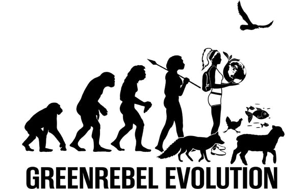 Papero T-Shirt- BIO - Greenrebel Evolution- Es ist Zeit für die grüne Rebellion- Damen Vatertagsangebot