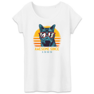 Papero T-Shirt- BIO- AWESOME SINCE 1989- Damen Valentinstagsangebot
