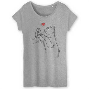 Papero T-Shirt- BIO- CAT LOVE- Damen Jubiläumsangebot