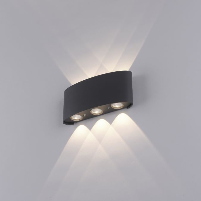 Paul Neuhaus LED Wandlampe 6 flammig anthrazit farbig Außenlampe Innenlampe dekorativ Günstig kaufen
