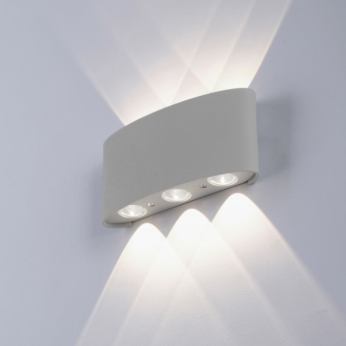 Paul Neuhaus LED-Wandleuchte, silberfarben, halbrund, 6-flammig, warmweiße Lichtfarbe Online Shopping