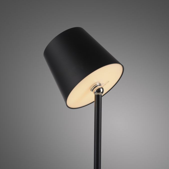Paul Neuhaus LED Flaschenleuchte schwarz Akku Touchdimmer USB IP54 Tischleuchte Preisnachlass