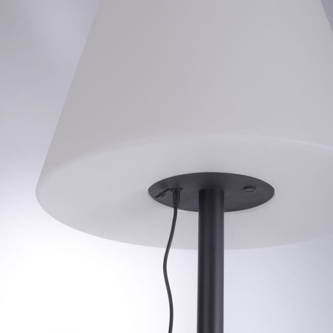 Paul Neuhaus LED Stehleuchte, akkubetrieben, schwarz, modern, RGB Farbwechsel, inkl. USB-Kabel Muttertagsangebot
