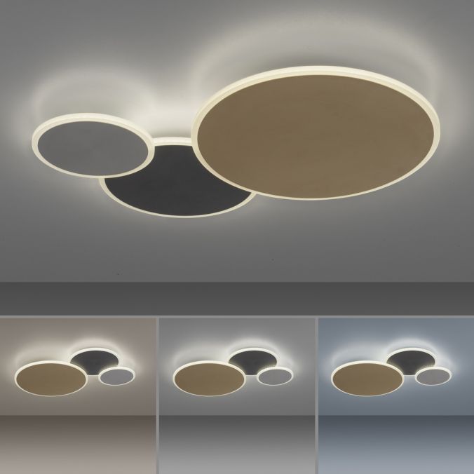 Paul Neuhaus Paul Neuhaus LED Wandleuchte Q-PIATO mehrfarbig 3 flamig rund Smart Home Lagerräumung