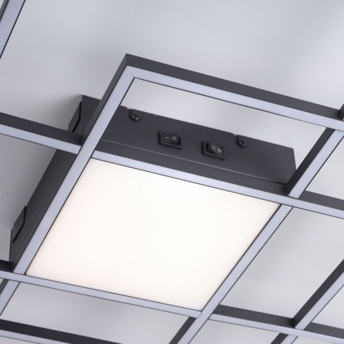 Paul Neuhaus Paul Neuhaus Q-Asmin LED Deckenleuchte Smart Home 80x80 schwarz Blitzangebot