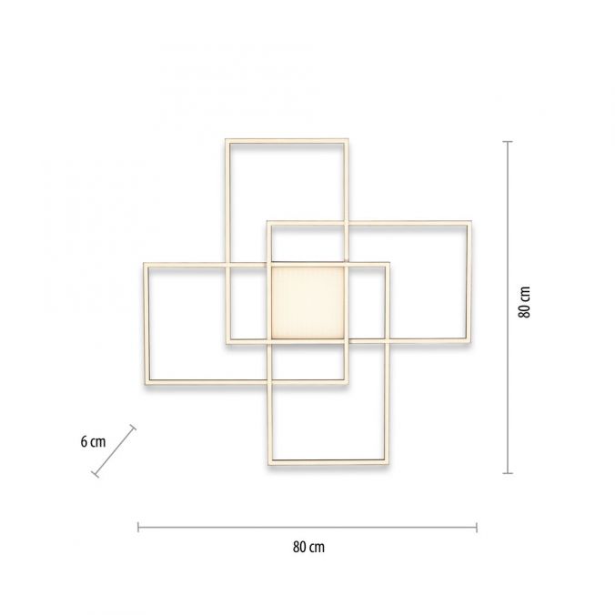 Paul Neuhaus Paul Neuhaus Q-Asmin LED Deckenleuchte Smart Home 80x80 schwarz Blitzangebot
