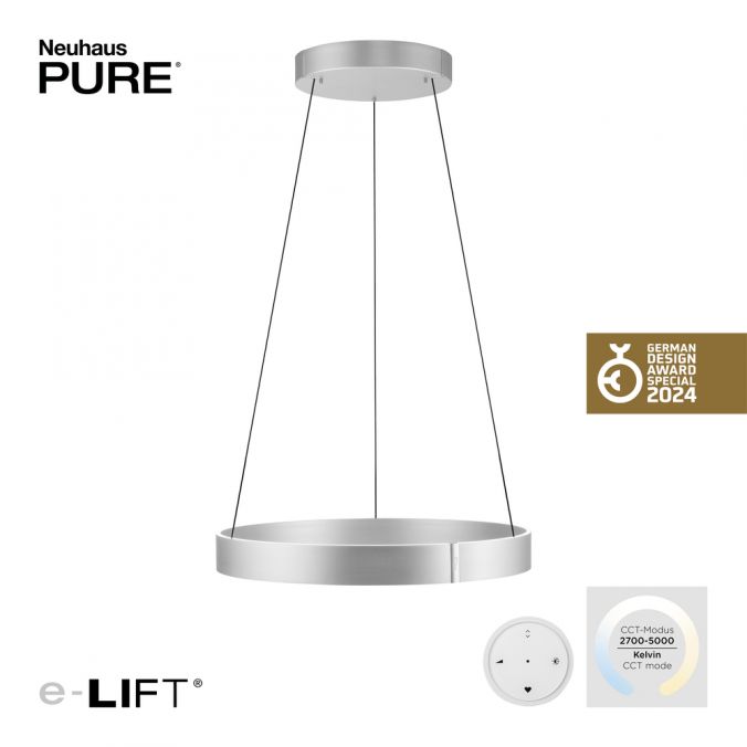 Paul Neuhaus Paul Neuhaus LED Pendelleuchte PURE-E-CLIPSE aluminium elektrisch Saisonale Angebote