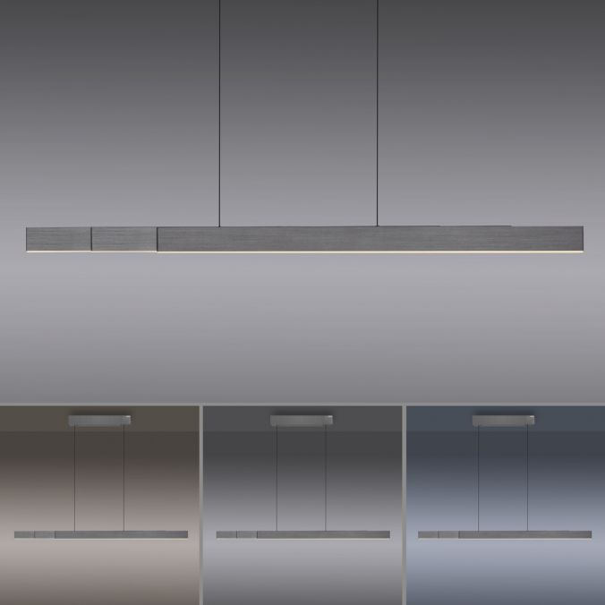 Paul Neuhaus Paul Neuhaus LED Pendelleuchte PURE-MOTO-RISE grau elektrisch Touch Räumungsverkauf
