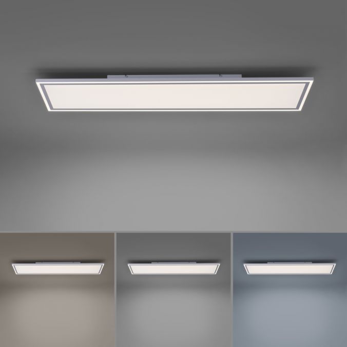 Paul Neuhaus LED Panel, weiß, 121x31cm, Serienschalter, dimmbar, blendfrei Nur noch ein Tag übrig
