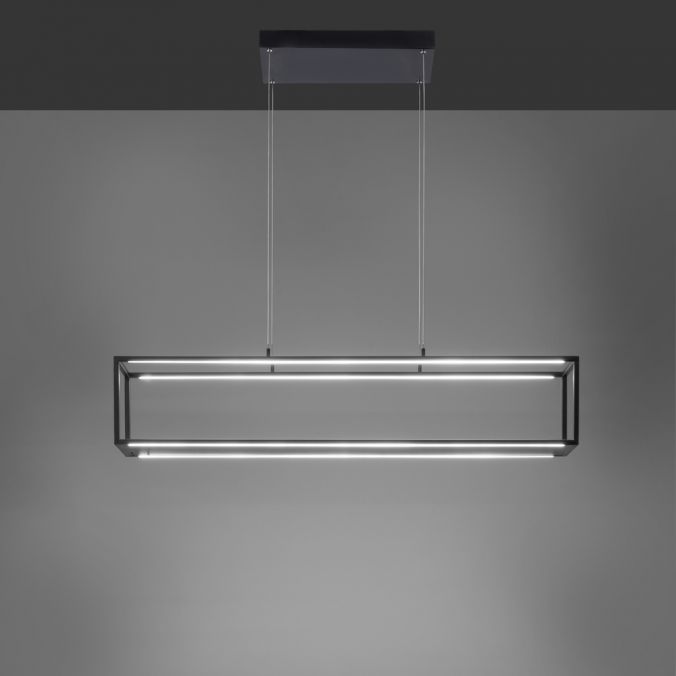 Paul Neuhaus LED Pendelleuchte, schwarz, 4-flammig, dimmer, Innenleuchte 50% Rabatt mit kostenlosem Versand