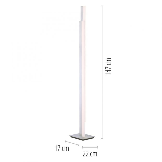 Paul Neuhaus Paul Neuhaus, Q-TOWER, LED-Stehleuchte, linear, modern, Smart Home Online