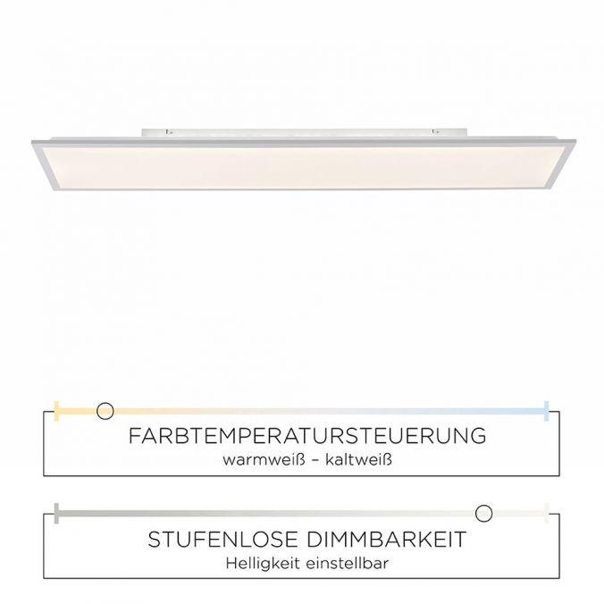 Paul Neuhaus LED Panel, weiß, 120x30cm, dimmbar, Backlight, Farbsteuerung Auslauf