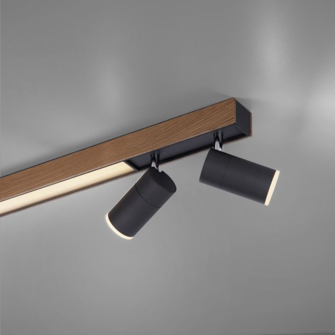 Paul Neuhaus Paul Neuhaus LED Deckenleuchte PURES-LINES SPOT Eiche geölt dimmbar CCT drehbar Meist gekauft