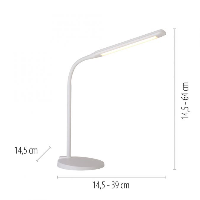 Paul Neuhaus LED Tischleuchte weiß dimmbar per Touch CCT Schreibtischlampe Muttertagsangebot